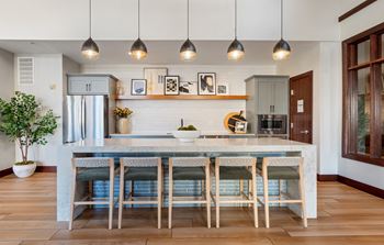 Community clubhouse with upgraded kitchen space